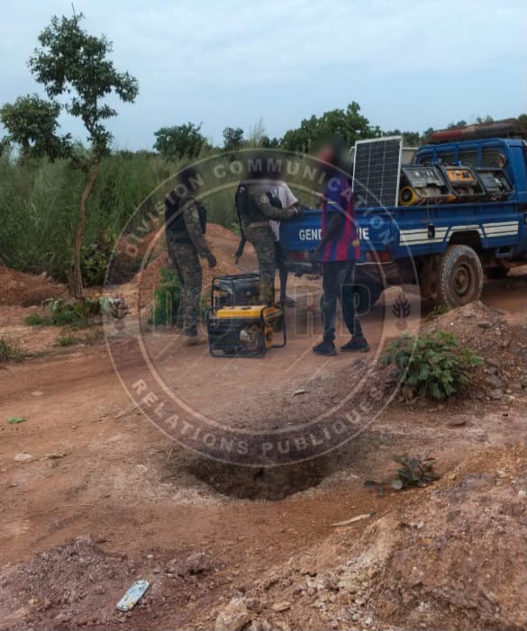 LUTTE CONTRE L’EXPLOITATION ILLÉGALE DES RESSOURCES MINIÈRES: LE GARSI 2 DÉMANTÈLE UN SITE D’ORPAILLAGE  CLANDESTIN À MOUSSALA.